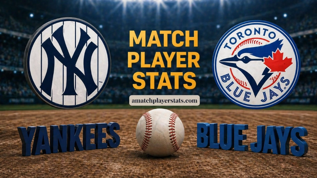 New York Yankees Vs Toronto Blue Jays Match Player Stats