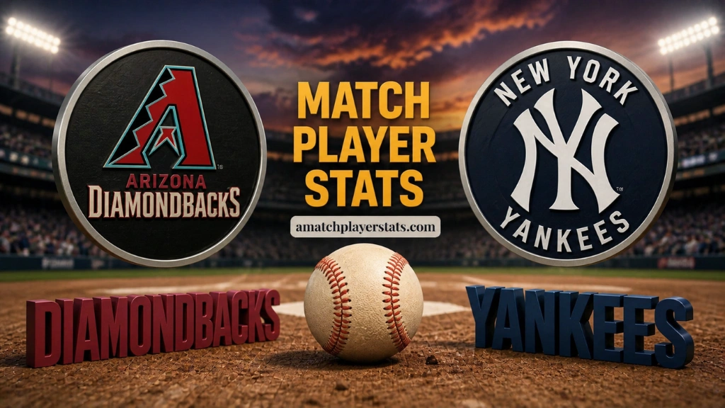 Arizona Diamondbacks Vs New York Yankees Match Player Stats