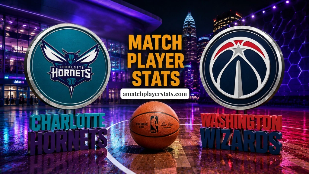 Charlotte Hornets Vs Washington Wizards Match Player Stats