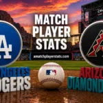 Dodgers Vs Arizona Diamondbacks Match Player Stats