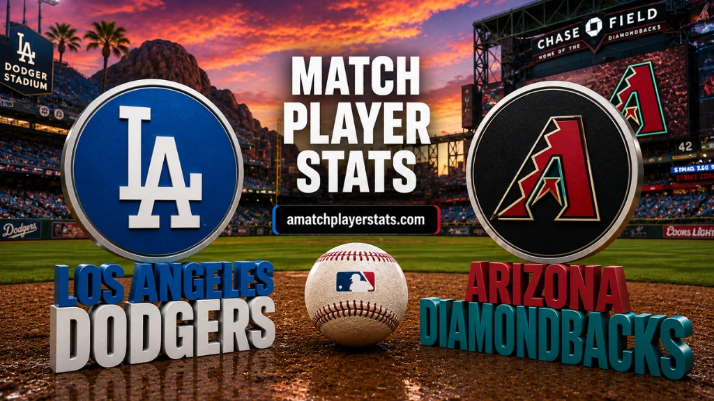 Dodgers Vs Arizona Diamondbacks Match Player Stats