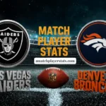 Las Vegas Raiders Vs Denver Broncos Match Player Stats