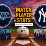Tampa Bay Rays Vs New York Yankees Match Player Stats