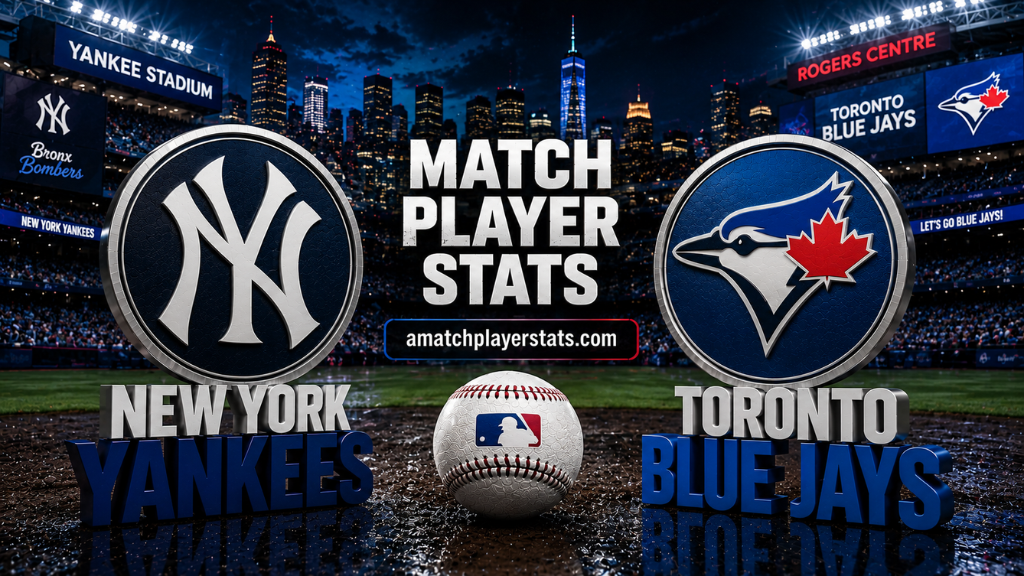 Toronto Blue Jays Vs New York Yankees Match Player Stats