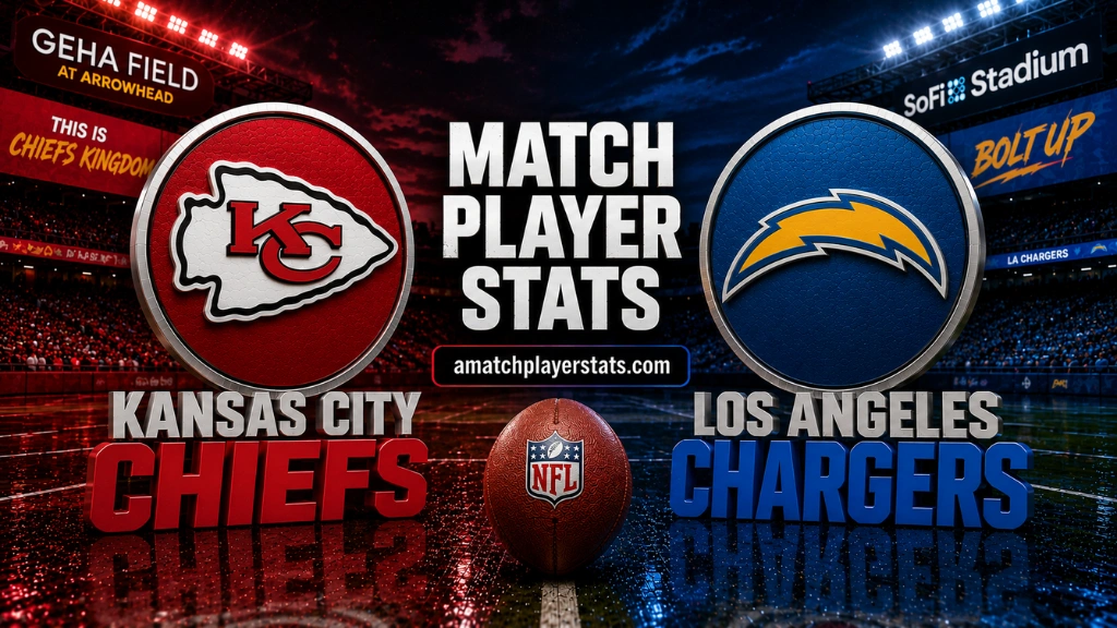 Kansas City Chiefs Vs Los Angeles Chargers Match Player Stats