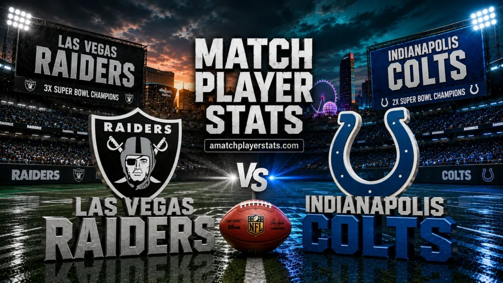 Las Vegas Raiders Vs Colts Match Player Stats: Dominant Colts Rout Raiders 40-6