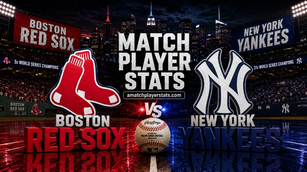 Red Sox Vs New York Yankees Match Player Stats