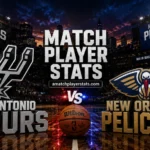San Antonio Spurs Vs New Orleans Pelicans Match Player Stats